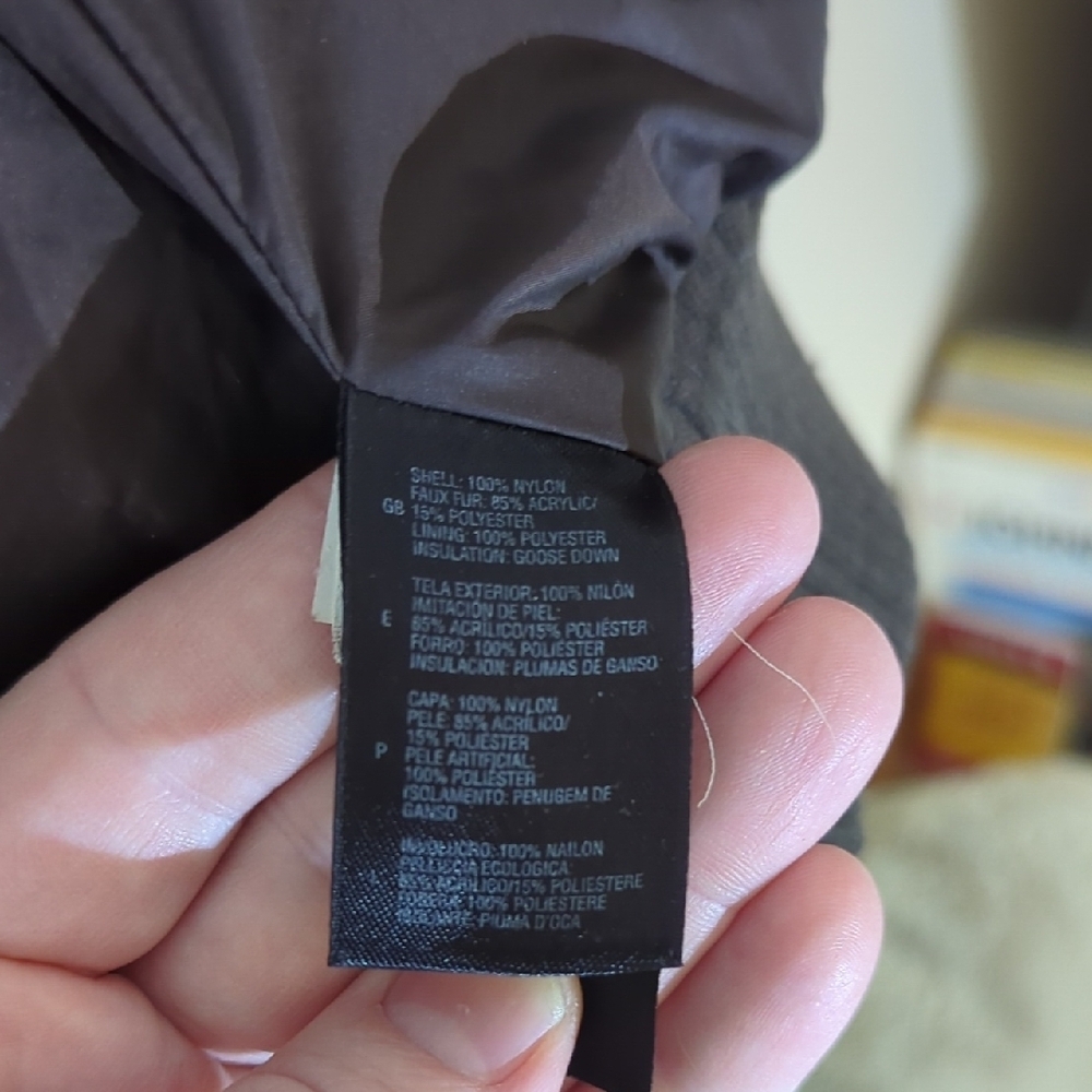 The North Face Dark Brown Jacket with Fur Trim - Picture 6 of 15